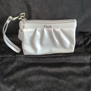 Coach leather wristlet
